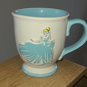 Cinderella Themed Blue and Cream Mug